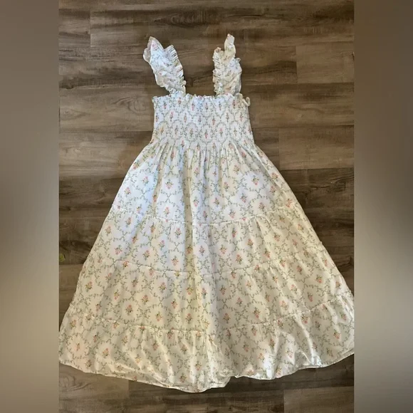 Hill House The Ellie Nap Dress - Pastel Trellis size Medium - Picture 4 of 6